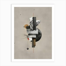 Abstract Collage Art Print