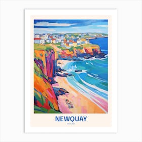 Newquay England 5 Uk Travel Poster Art Print