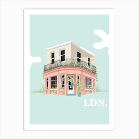 London Coffee Shop Art Print
