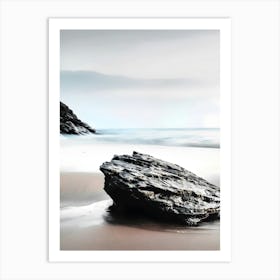 Rock On The Beach Art Print