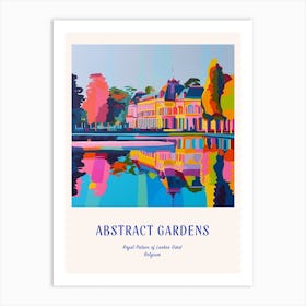 Colourful Gardens Royal Palace Of Laeken Gard Belgium 2 Blue Poster Art Print