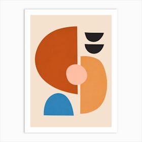 Geometry with expressive circles 15 Art Print