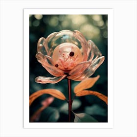 Resin, Glass Flower 1, Magical, Fantastical, Deamy Art Print