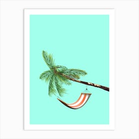 Palm Tree With Hammock Art Print