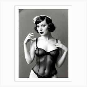 1920's Burlesque Dancer ~Reimagined 6 Art Print