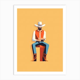 Elegant Cowboy Lines Art Print