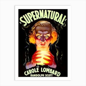 Supernatural, Fantasy, Movie Poster Art Print