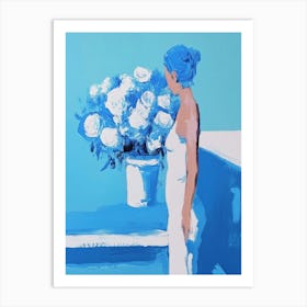 Blue Roses 6 Art Print