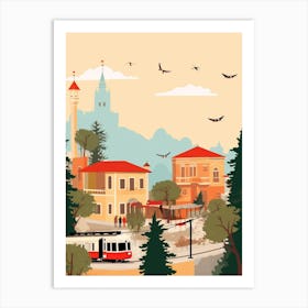 Turkey 2 Travel Illustration Art Print