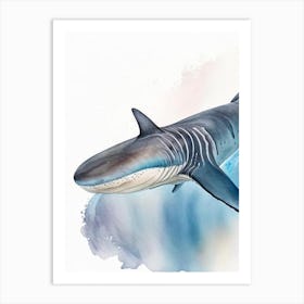 Spinner Shark 2 Watercolour Art Print
