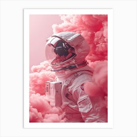 Pink Astronaut 1 Art Print