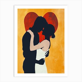 Romantic Couple 2, Valentine's Day Art Print