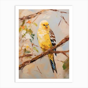 Bird Painting Budgerigar 4 Art Print