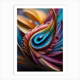 Peacock Feather Art Print