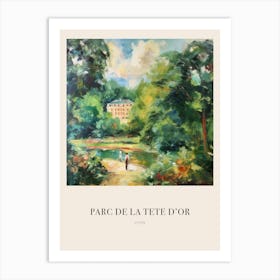 Parc De La Tete D Or Lyon France 3 Vintage Cezanne Inspired Poster Art Print