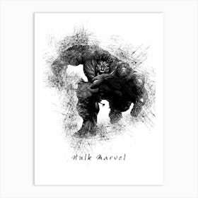 Hulk Marvel Art Print