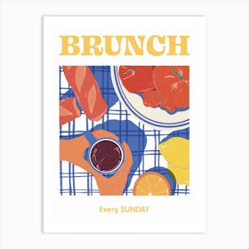 Brunch Kitchen Print Art Print