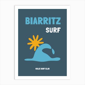 BIARRITZ Surf Art Print