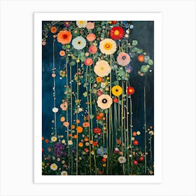 Flowers In The Garden Art Print