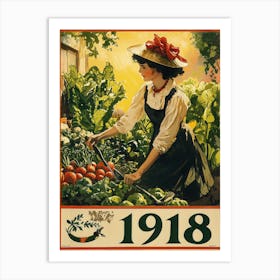 Aihrgdesign A Vintage Wartime Poster Promoting Victory Garden 158c52be C095 401c B85a 6ea112ed88ad 1 Art Print