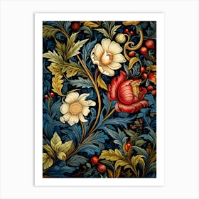 Floral Wallpaper 48 Art Print