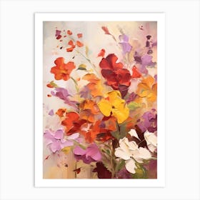 Fall Flower Painting Phlox 2 Art Print