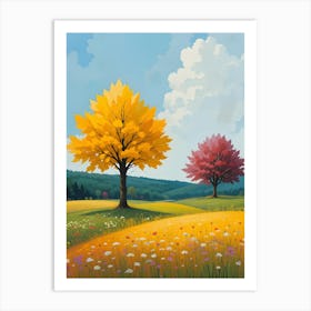 Autumn Trees 3 Art Print