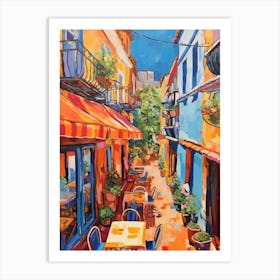 Malaga Spain 7 Fauvist Painting Art Print