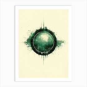 Green Circle Art Print