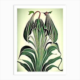 Jack In The Pulpit 1 Floral Botanical Vintage Poster Flower Art Print