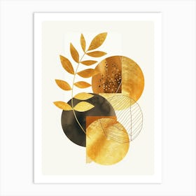 Golden Leaves 43 Art Print