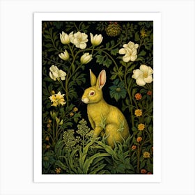 Rabbit In The Garden Art Print