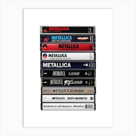 Metallica - Albums - Cassette Print Music Poster Art Print