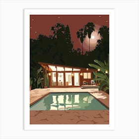 House At Night 4 Art Print