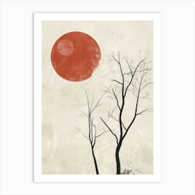 Bare Trees Canvas Print 1 Art Print