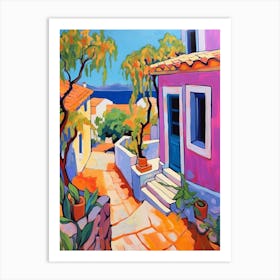 Rhodes Greece 2 Fauvist Painting Art Print