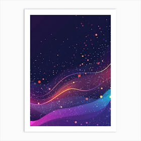 Abstract Space Background Art Print