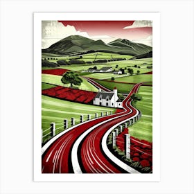 Road To Ireland 1 Art Print