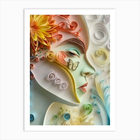 Quilling Art 4 Art Print