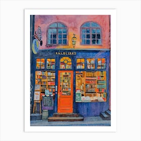 Bergen Book Nook Bookshop 4 Art Print