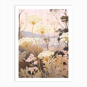 Queen Annes Lace 2 Flower Painting Art Print