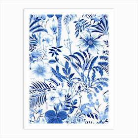 Seychelles, Inspired Travel Pattern 4 Art Print