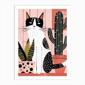 Cactus Cat 7 Art Print