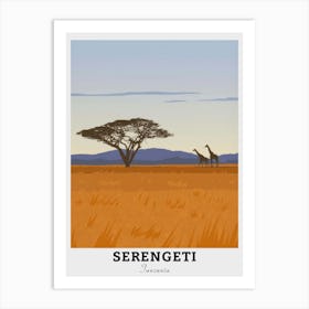 Serengeti Tanzania Travel Art Print