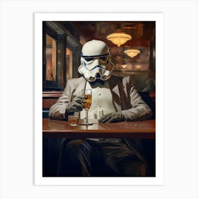 Stormtrooper at the Bar Art Art Print