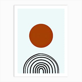 Honiara Clean Harmony Minimalist Bauhaus Art Print