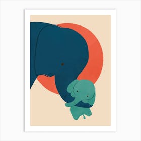 Baby Elephant Art Print