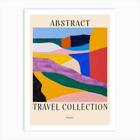 Abstract Travel Collection Poster Kuwait 2 Art Print