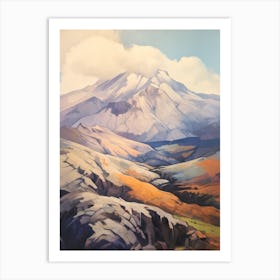 Mount St Helens Usa 2 Mountain Painting Art Print