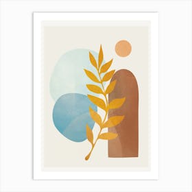 Soft Abstract Shapes 04 Art Print